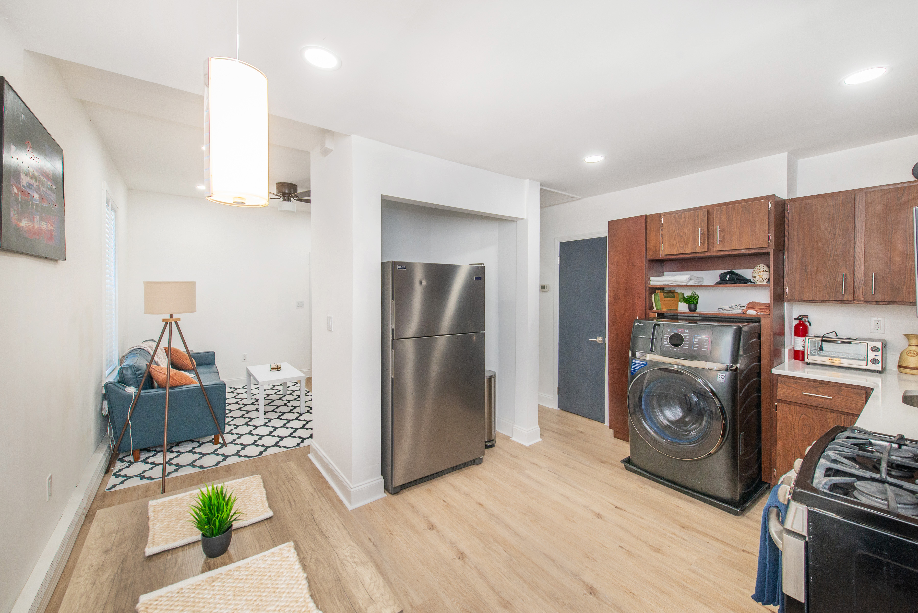 Kitchen and Living Area
